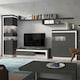 image 3 of Lyon 2 Door Designer Cabinet (LH) in Platinum/Light Grey Gloss