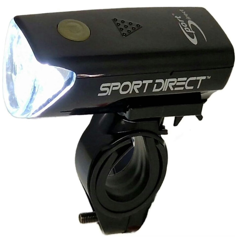 image 1 of Sport Direct Mega Bright Battery 20 Lm 3x LED Bike Front Light 220hrs Run Time*
