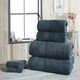 image 2 of Royal Velvet Pure Cotton Bath Towels Super Soft and Absorbant Blue | Bath towel