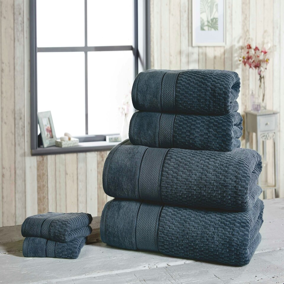 image 1 of Royal Velvet Pure Cotton Bath Towels Super Soft and Absorbant Blue | Bath towel