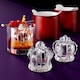 image 4 of Crown Ice Moulds - Set of 2 Silicone Reusable Large Ice Makers | Red | Red | One Size | 2