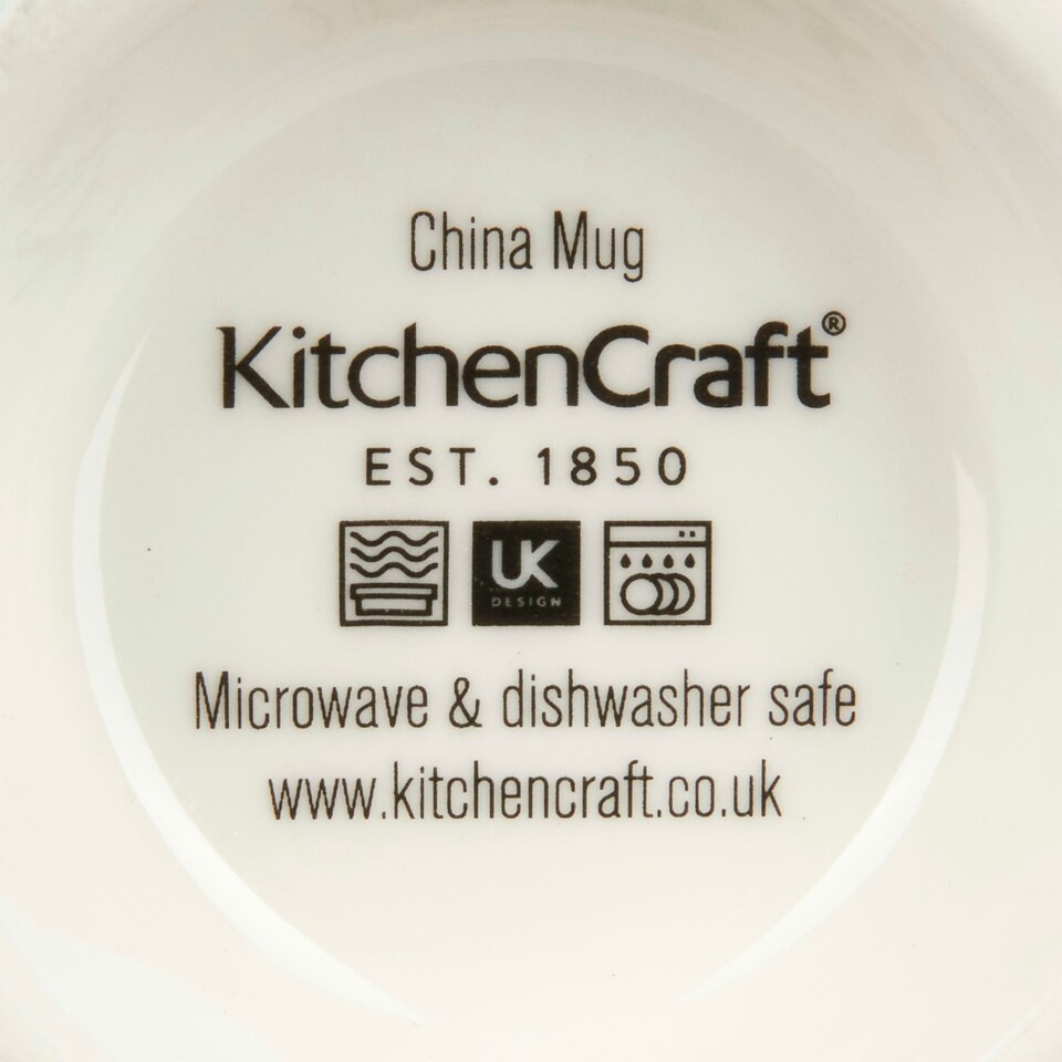 image 1 of KitchenCraft China Blue Butterfly Mug Multi
