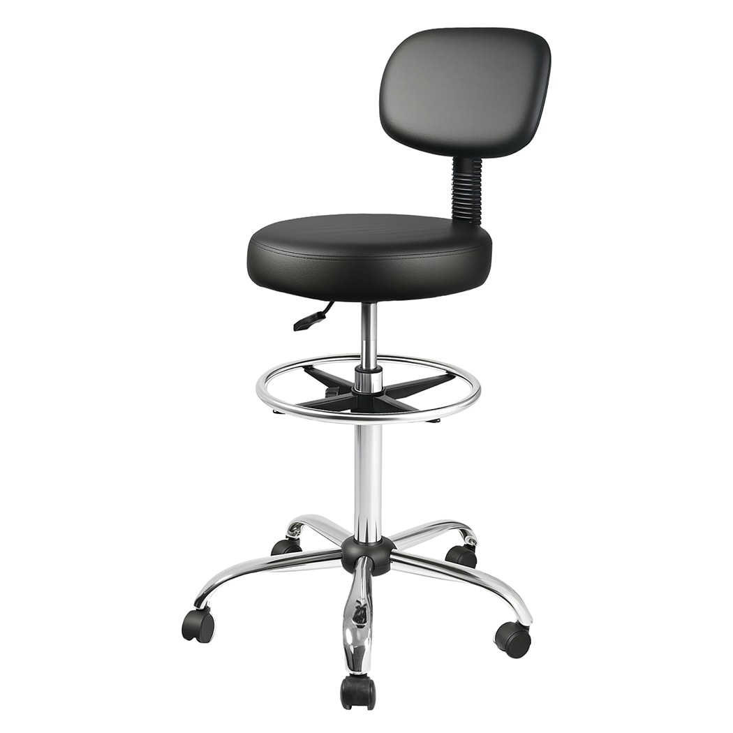 Levede Swivel Drafting Chair Ergonomic Stool Height Adjustable Backrest