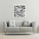 image 2 of Zebra Stripes Print (Canvas Print) 61 x 61 x 4cm