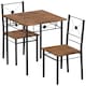 image 6 of Vida Designs Roslyn 2 Seater Dining Set 3 Piece Table & Chairs, Dark Wood