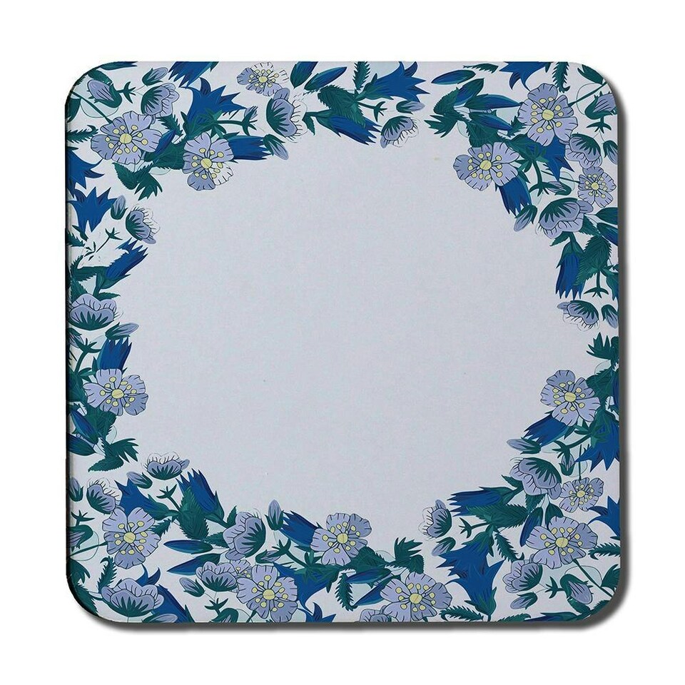 image 1 of Winter Blue Flowers (Coaster)