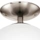 image 4 of EGLO Rondo Opal Glass & Steel Satin Nickel Matt White Ceiling Light