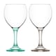image 6 of LAV Misket Wine Glasses - 260ml - Coloured Stem - Pack of 12