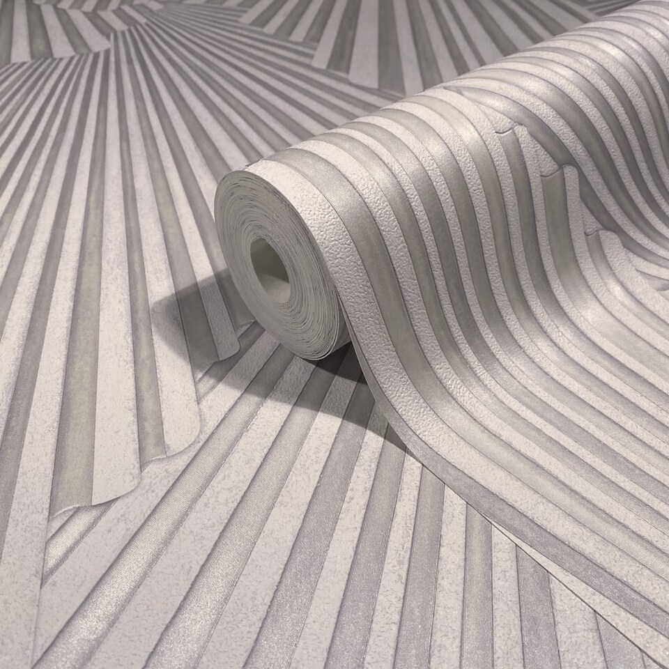 Galerie Fashion Icon Silver Grey Abstract Wallpaper - Tesco Groceries