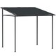 image 1 of Outsunny 2.4 x 2.4 m Wall Mounted Pergola Gazebo, UPF30+, Dark Grey