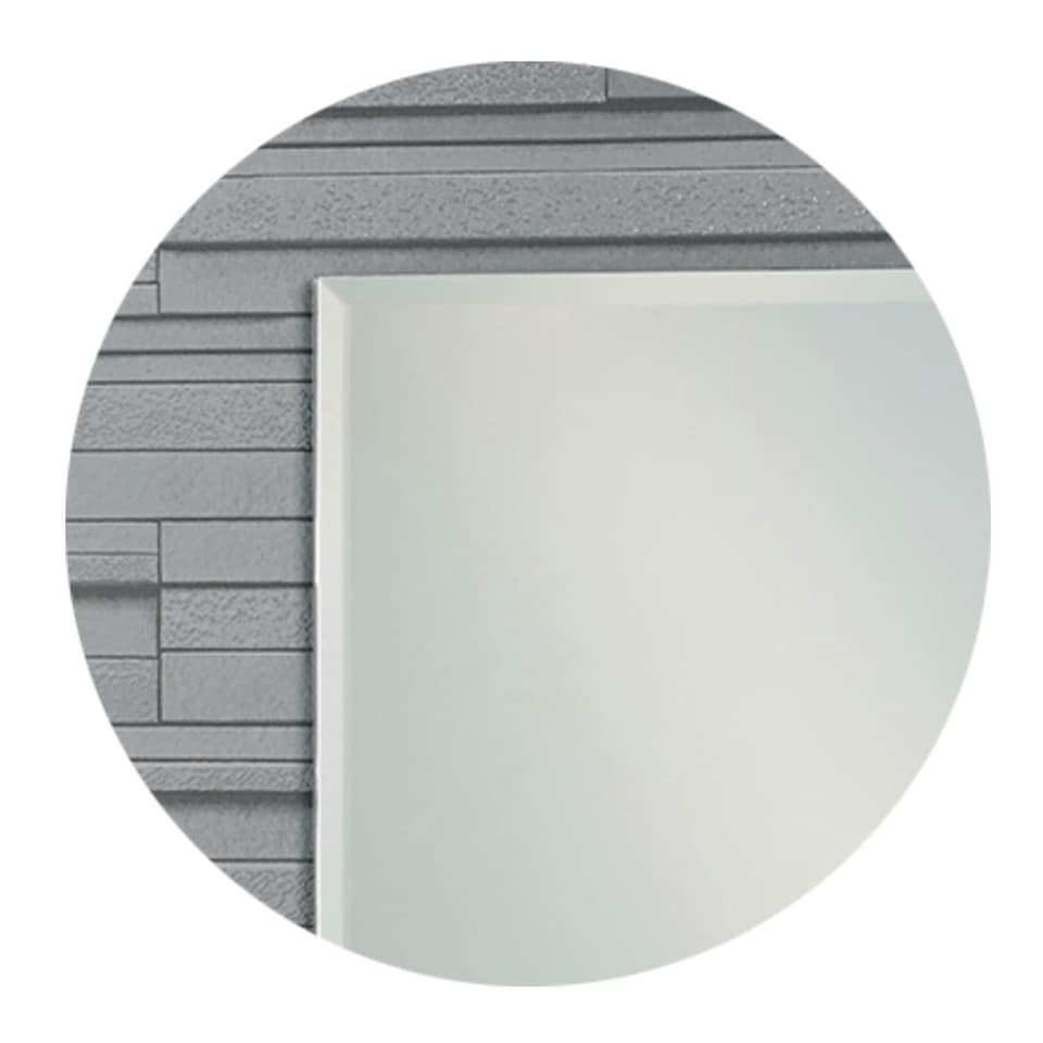 image 1 of Showerdrape Fairmont Rectangular Wall Mounted Frameless Bevelled Edge Bathroom Mirror 60 x 45cm