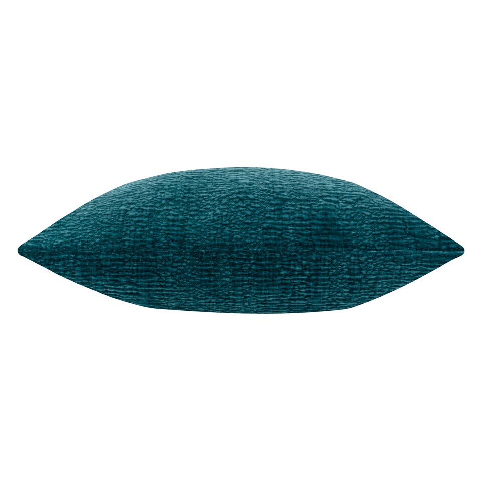 image 1 of Yard Osaka Chenille Cushion, Petrol, 40 x 60cm