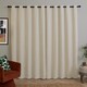 image 3 of Furn Soft Chenille Blackout Eyelet Curtain Pair, 168cm width x 183cm drop | Cream | Ecru | 1