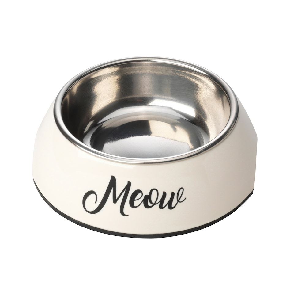 Meow Cat Bowl Cream - One Size