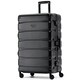 image 1 of Flight Knight Premium Travel Suitcase - 8 Wheels Built-in TSA Lock Aluminium Frame, ABS Hard Shell Carry on Check in Luggage - 100+ Airlines Approved Black | Black Mono | Large