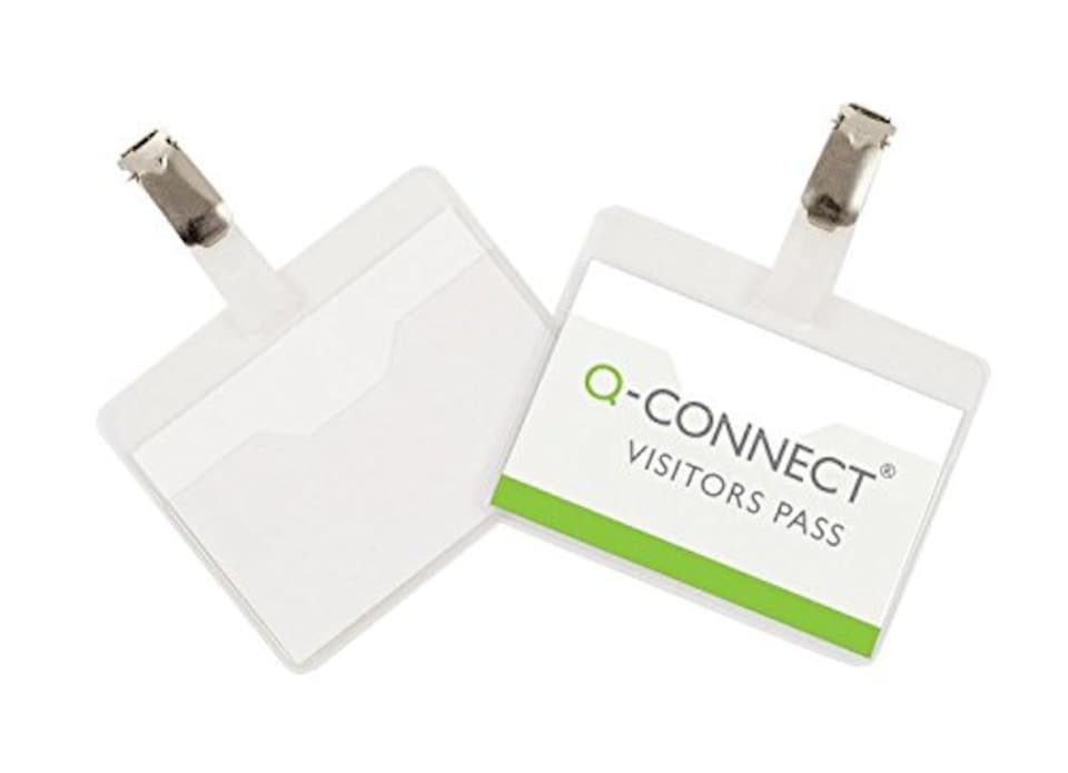 image 1 of Pack of 25 Visitor Badges 60x90mm