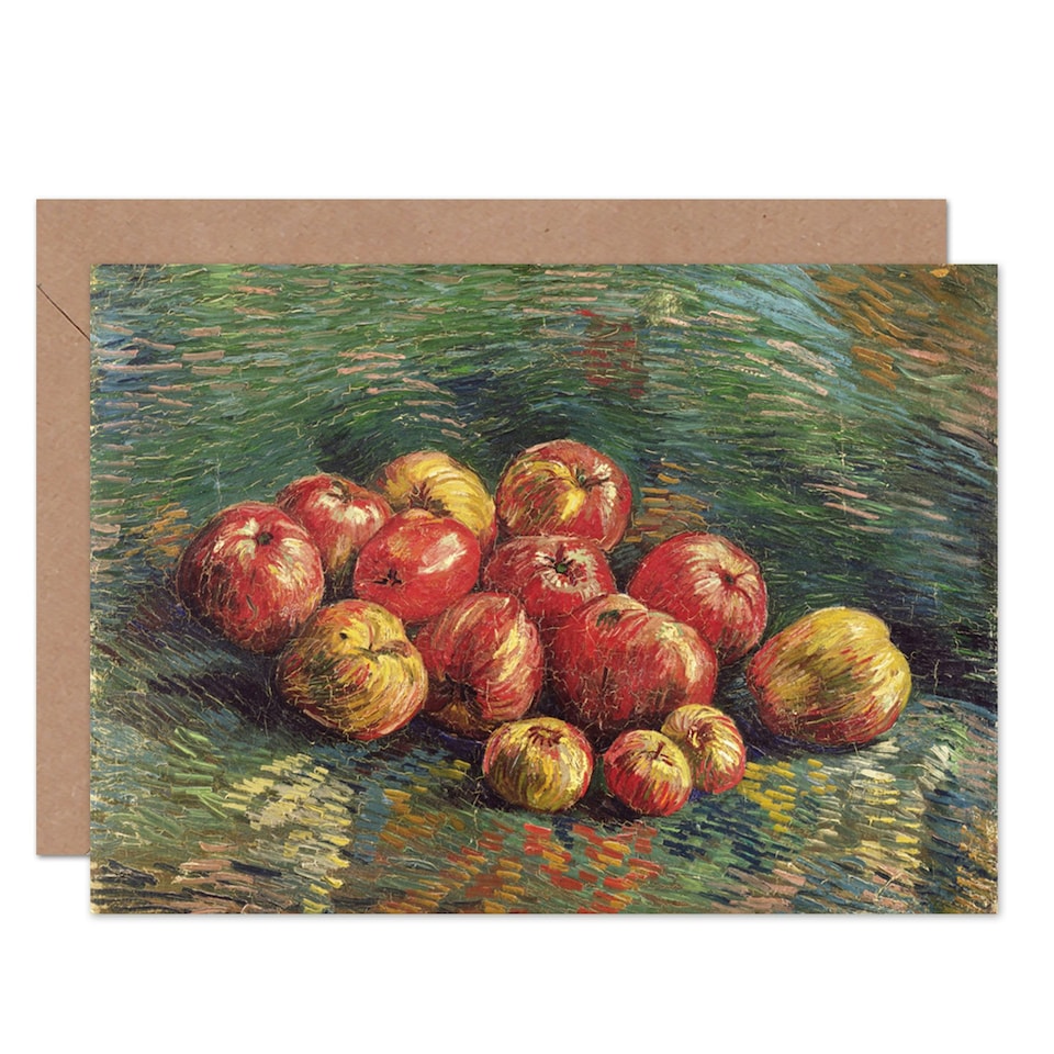 image 1 of Vincent Van Gogh Apples Still Life Fruit Painting Greeting Card