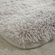 image 2 of OHS Fluffy Rug Anti-Slip Plain Shaggy Floor Mat, 120x170cm - Silver