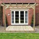 image 1 of Wall Mounted Pergola and Decking Kit - L360 x W360 x H270  cm - Light Green