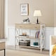 image 2 of Yaheetech Vintage Wooden Console Table with 1 Drawer