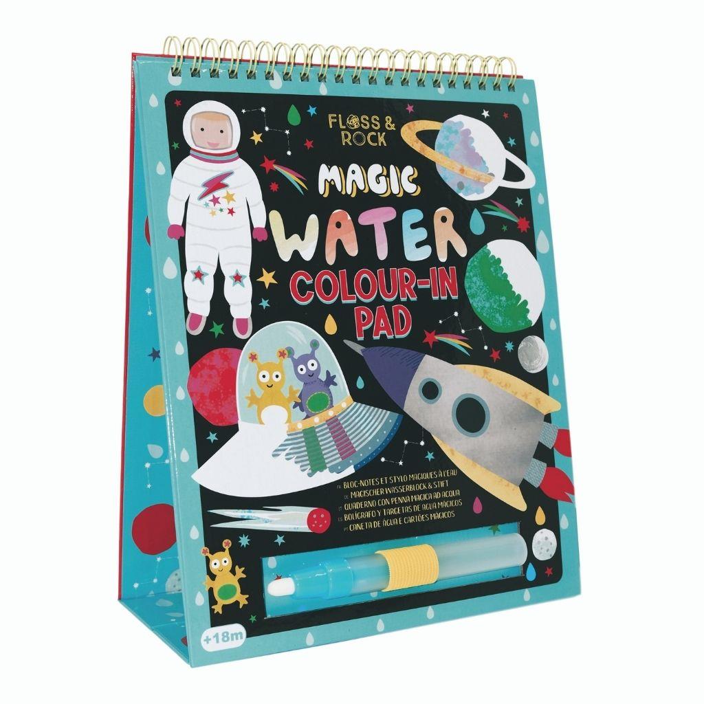 Floss & Rock Magic Water Colour-In Drawing Flip Pad - Space