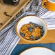 image 5 of Argon Tableware 16cm Coloured Enamel Bowls - Set of 6 - Lightweight Metal Camping Serving Bowls for Snacks, Pasta, Salad | Yellow | Yellow