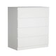 image 1 of Chest Of Drawers Spacious Bedroom Furniture Storage Unit Modern Organiser White | 4 Drawers