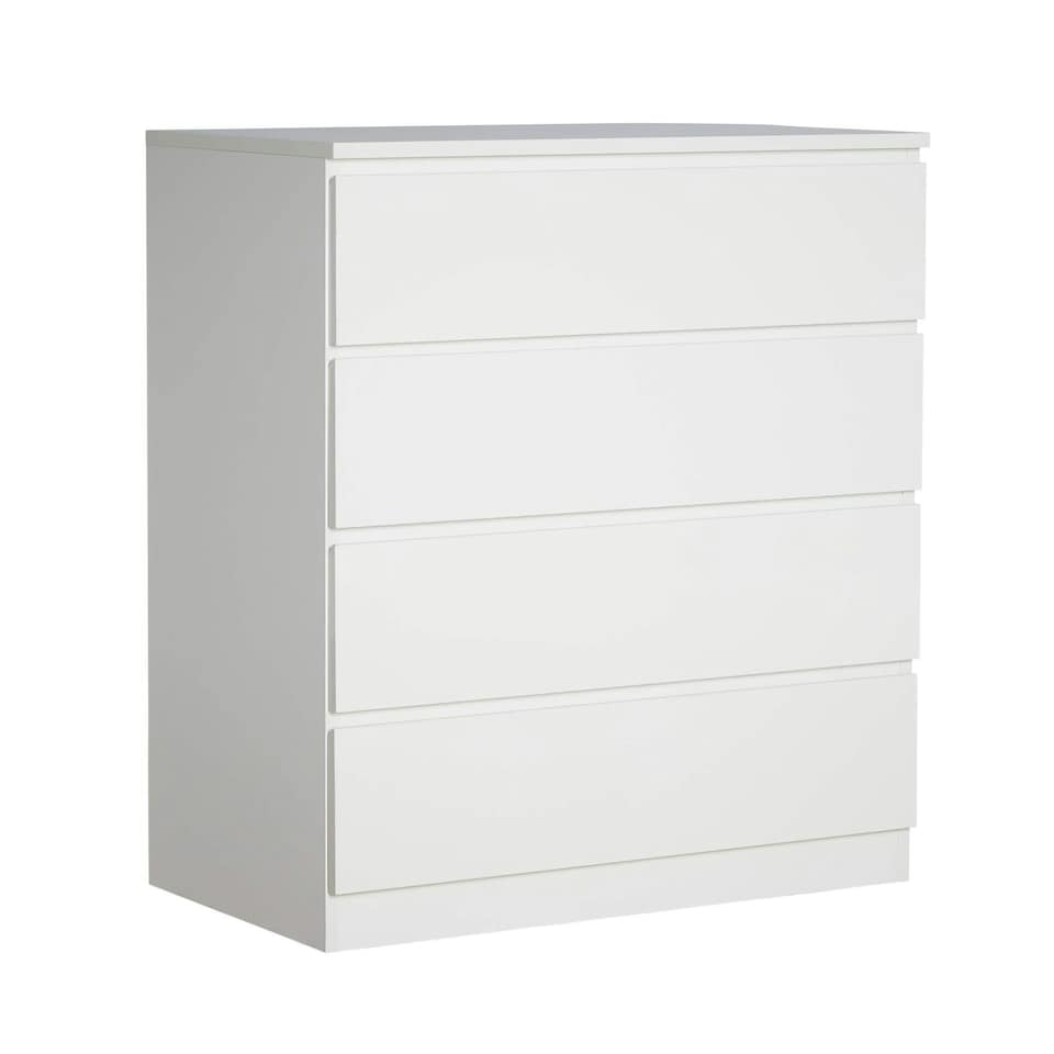 image 1 of Chest Of Drawers Spacious Bedroom Furniture Storage Unit Modern Organiser White | 4 Drawers