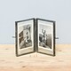 image 2 of Recycled Glass Folded Double Photo Frame