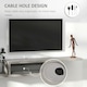 image 3 of HOMCOM Wall Mounted Media Console, Floating TV Stand Component Shelf, Grey