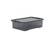image 3 of Wham Crystal 5 x 32L Stackable Plastic Storage Boxes with Lids Black