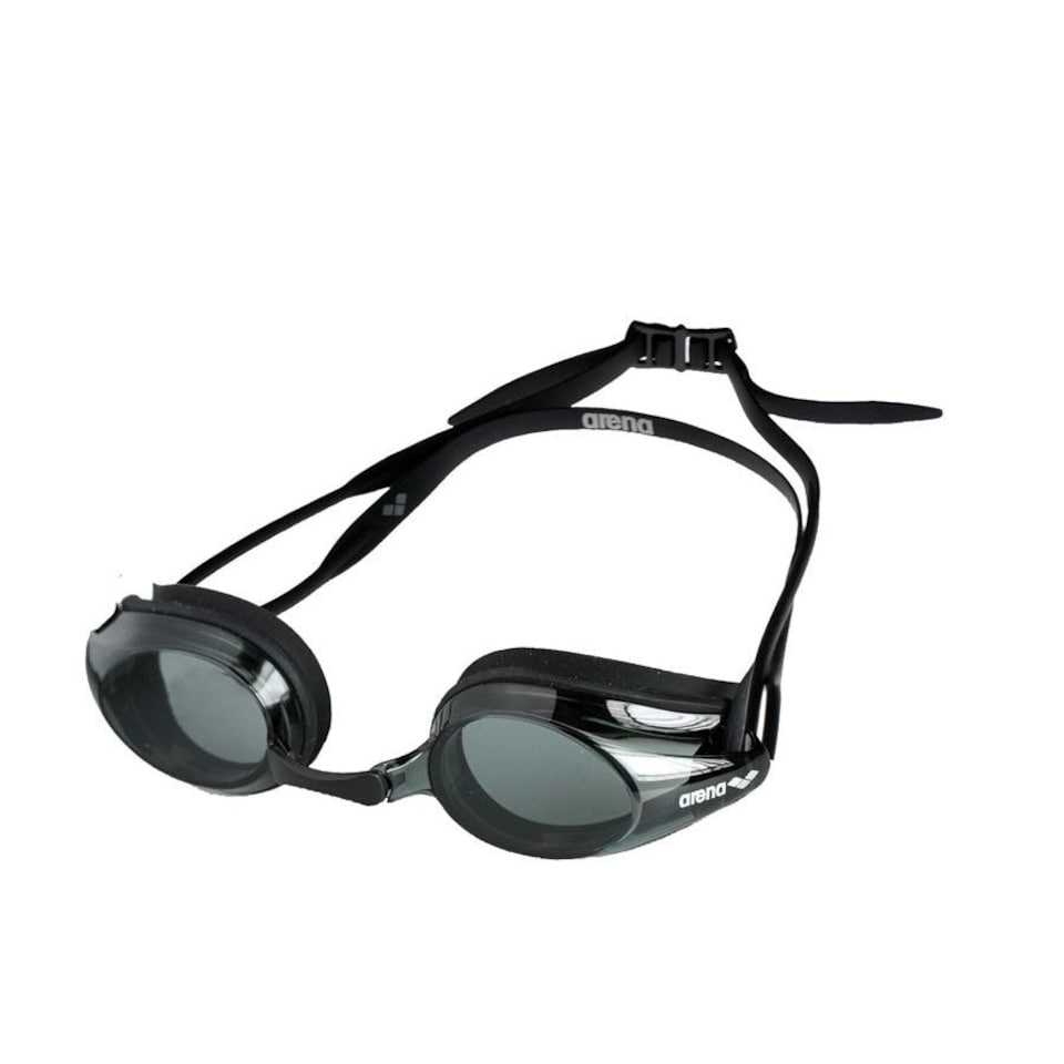 image 1 of Arena Unisex Adult Tracks Clear Swimming Goggles - Smoke/Black - One Size