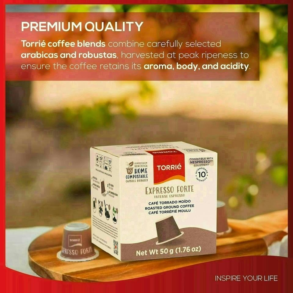 image 1 of Home Compostable - Intense Taste - Nespresso ® Compatible Biodegradable Coffee Capsules (30 Pods)