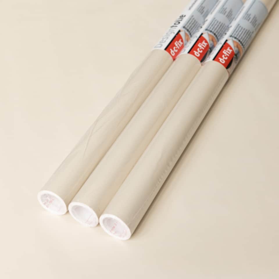image 1 of Sticky Back Plastic Matt Sand Plain Kitchen Self-adhesive Vinyl Wrap for Cupboards, Doors and Furniture 67.5cm x 2m (3 rolls) - d-c-fix