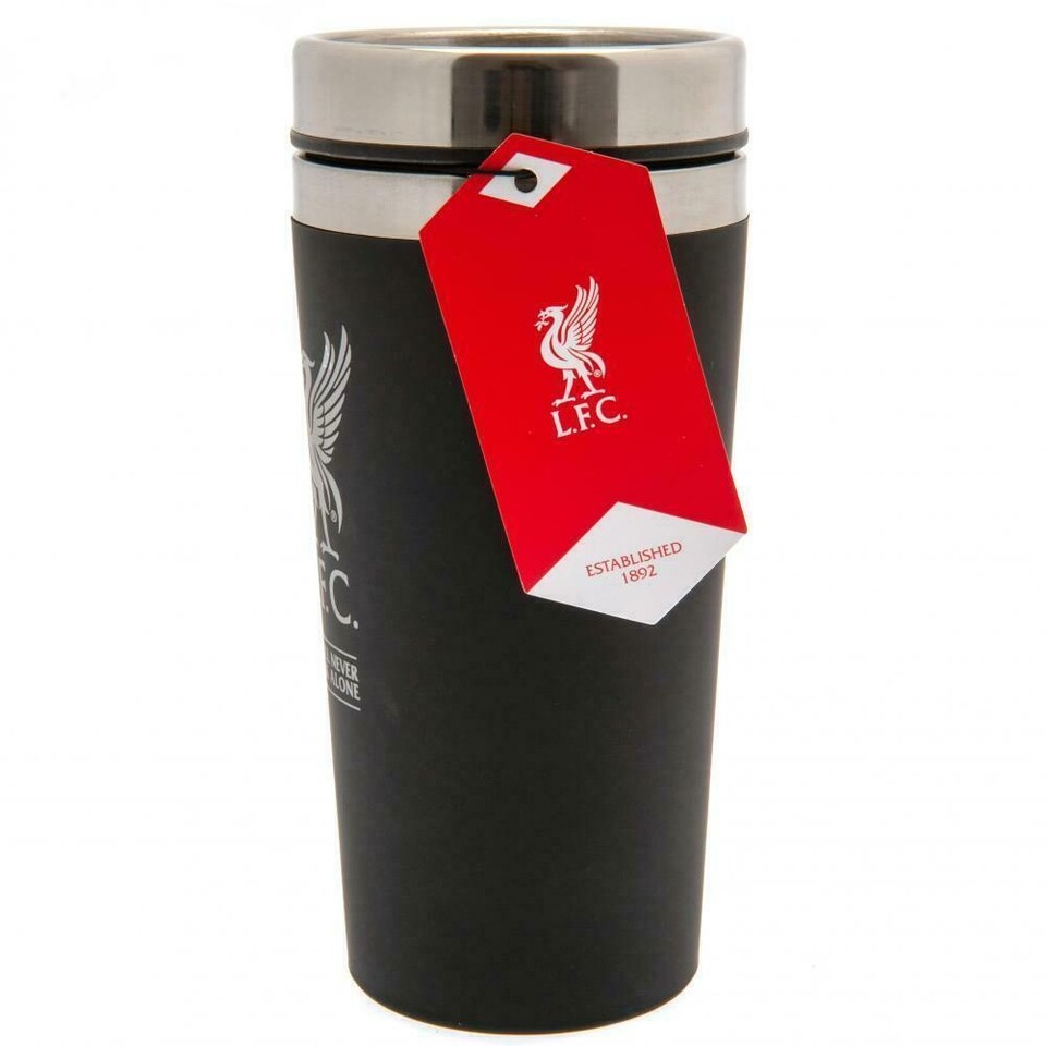 image 1 of Liverpool FC Executive Travel Mug | Black | Black/Silver | One Size | 1