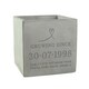 image 6 of Personalised Special Date Concrete Plant Pot Grey