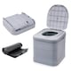 image 1 of 24L PORTABLE FOLDING CAMPING TOILET COMPACT POTTY LOO CARAVAN PICNIC FISHING