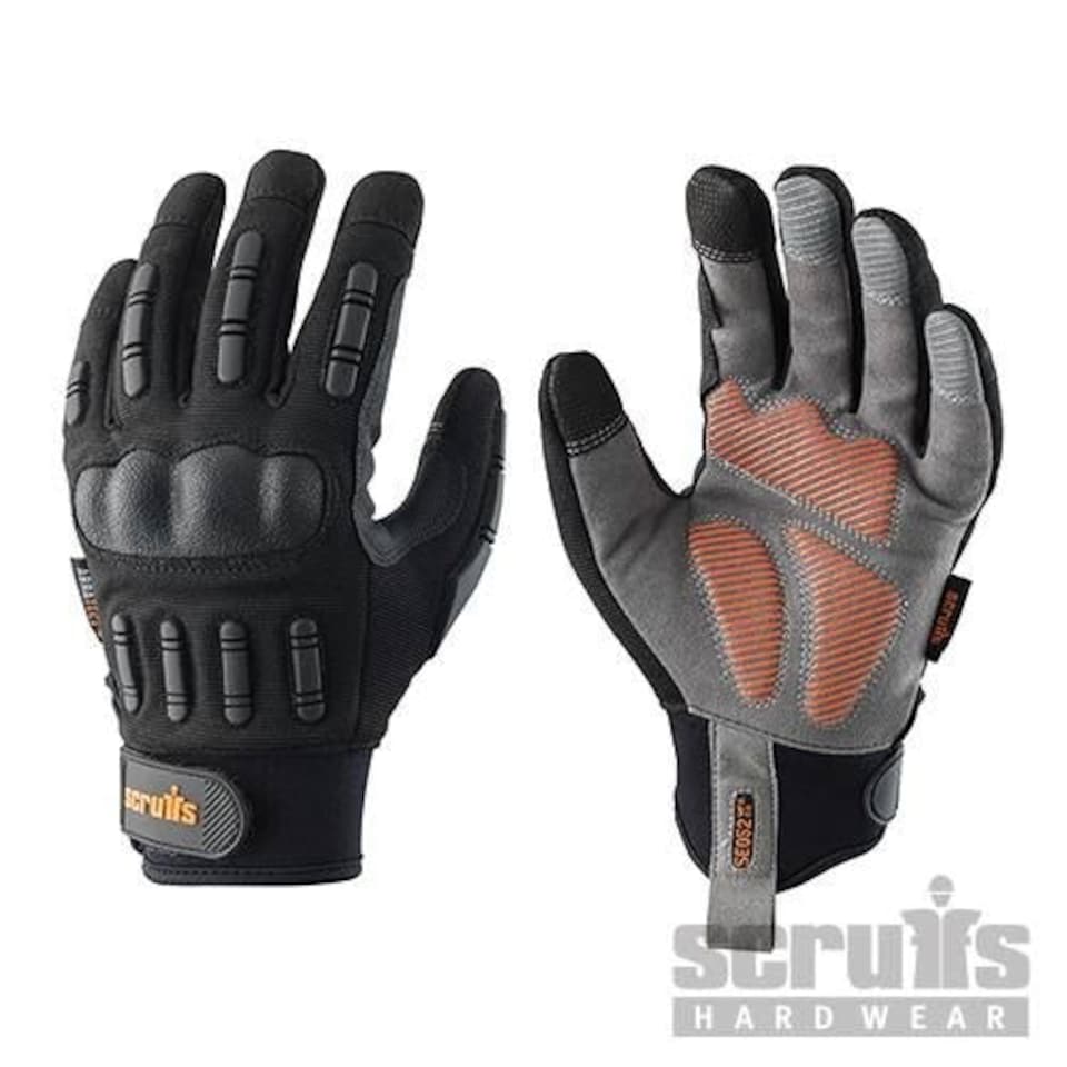 Scruffs Trade Shock Impact Gloves Black - T51007 N/A