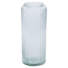 36cm Large Tall Decorative Glass Vase Flowers Arrangement Vertical Line Design