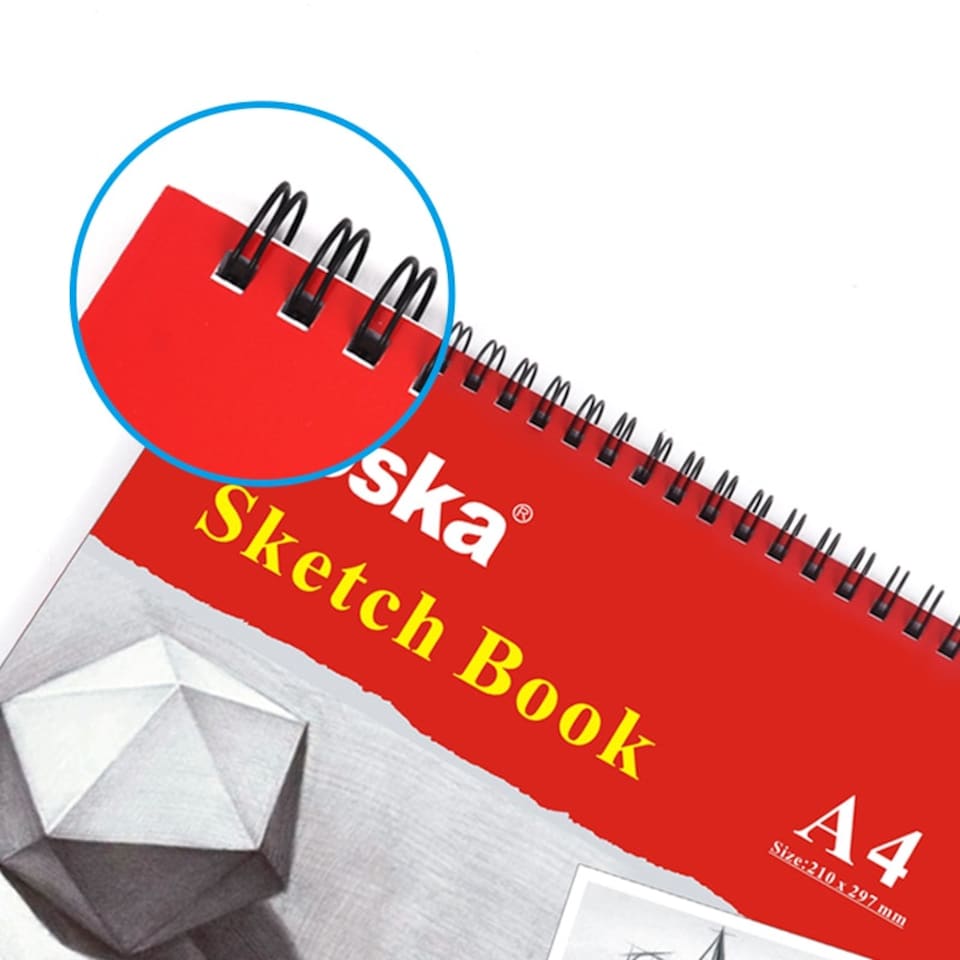 image 1 of A3 Sketch Book Top Spiral Bound