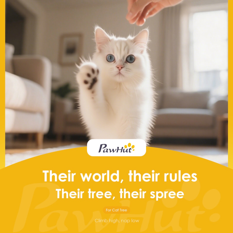 image 1 of PawHut 173cm Cat Tower Scratching Post Activity Centre for Indoor