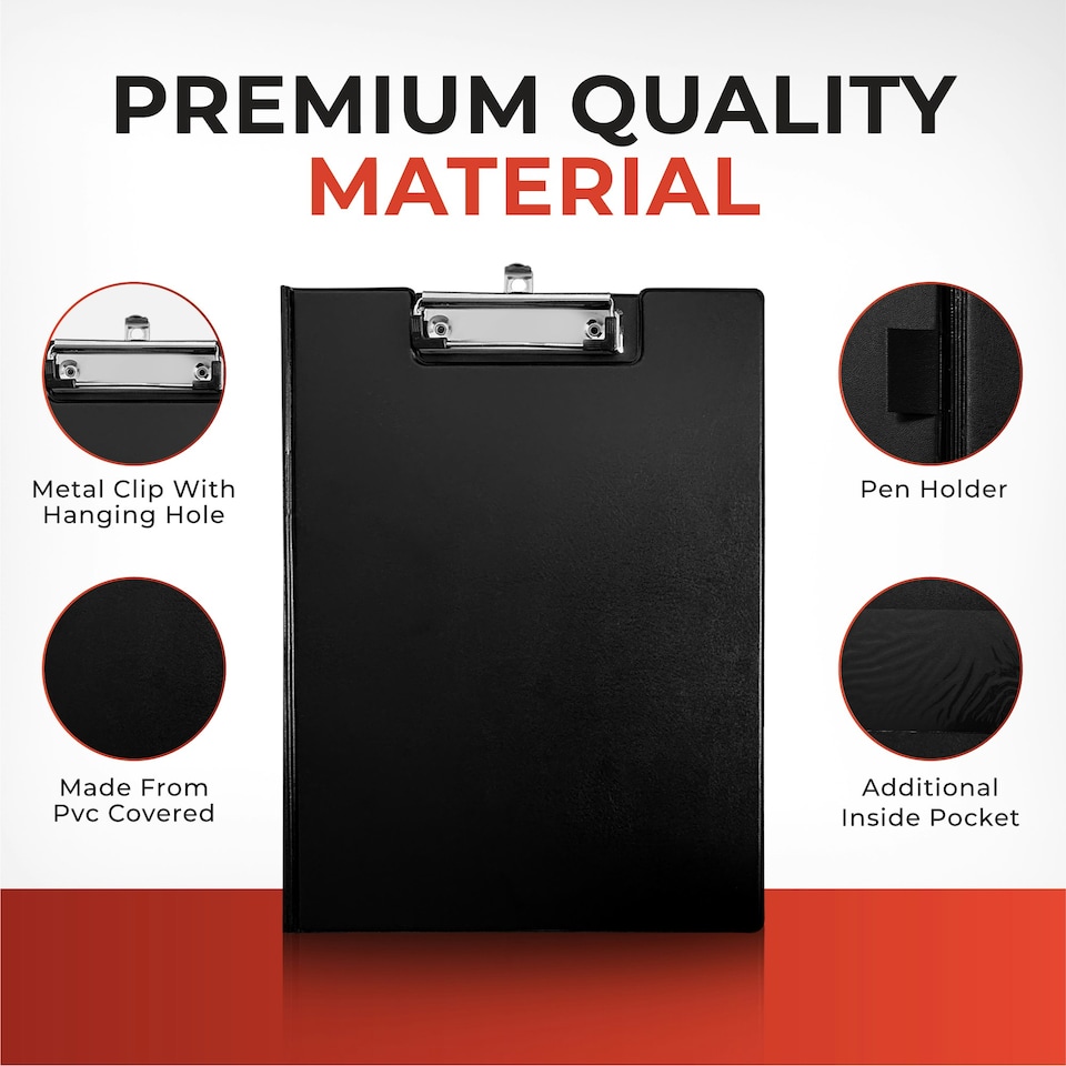 image 1 of A4 Light Blue Foldover Clipboard