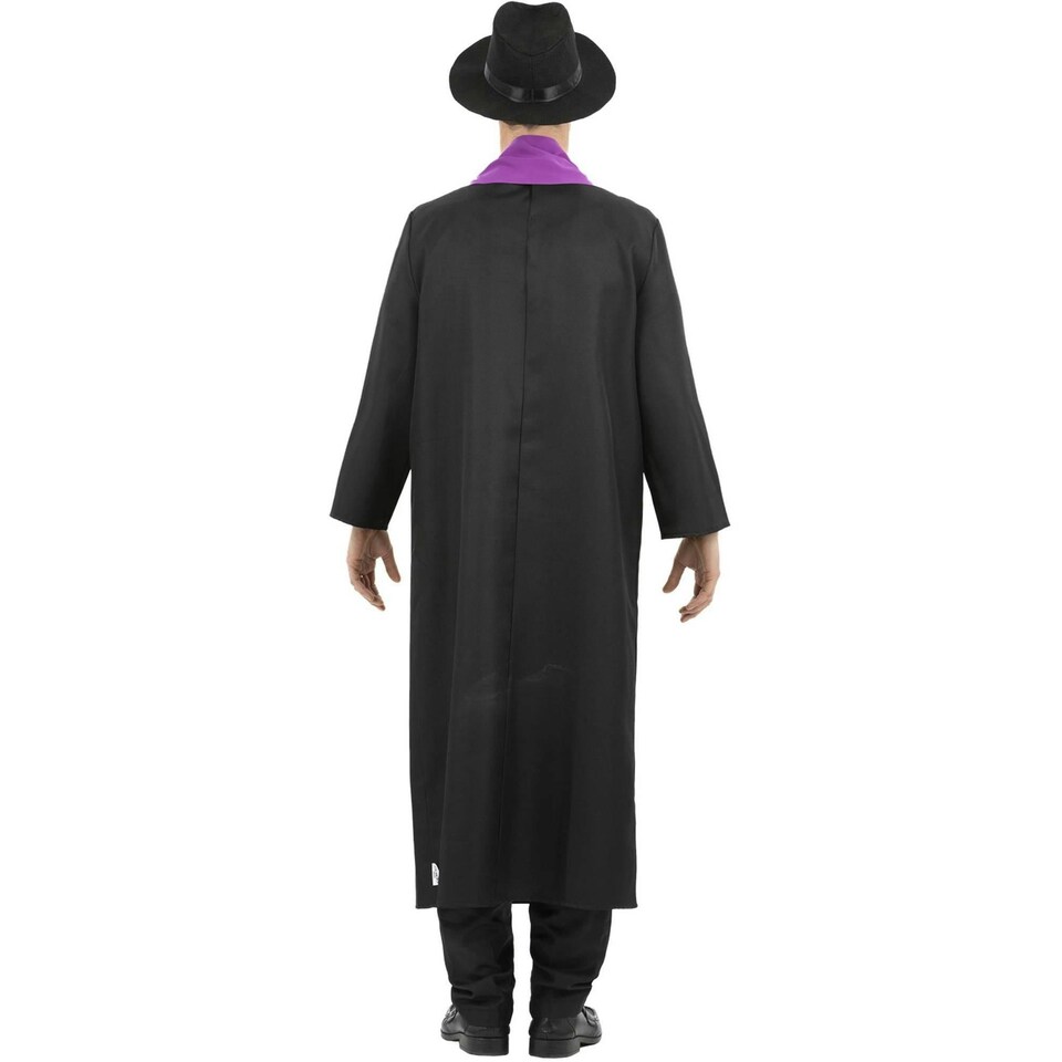 image 1 of The Exorcist Mens Father Merrin Priest Costume Set - Black/White/Purple - M M
