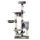 image 1 of PawHut 154cm Cat Tree Tower Multi-level Indoor Scratching Post Light Grey