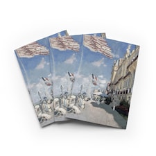 Monet Hotel Des Roches Noires Impressionist Any Occasion Card Set of 3 Blank