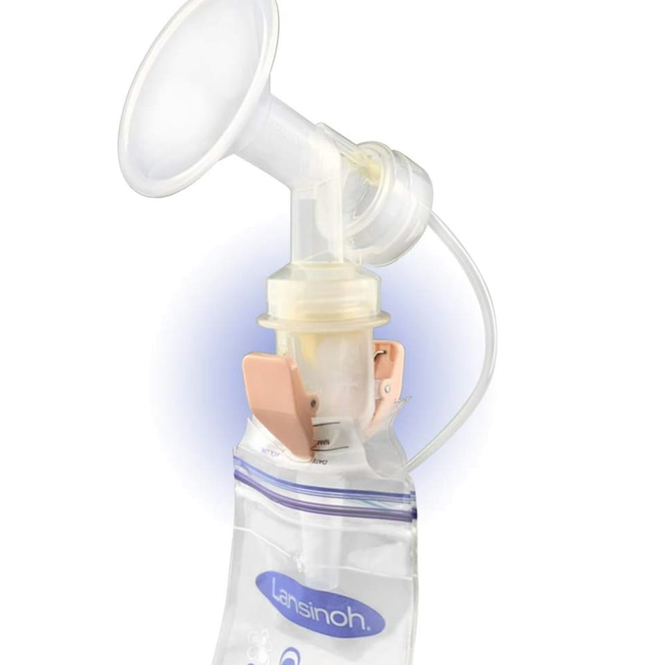 image 1 of Narrow Neck (Standard) Breastmilk Storage Bag Adapters (Pack of 2)