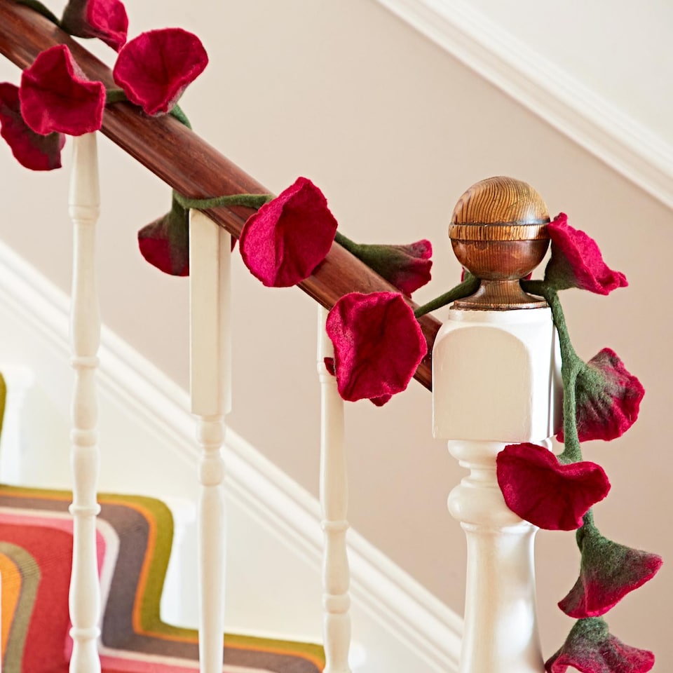 image 1 of Felt Flower Garland