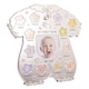 image 2 of Baby Sleep Suit Shape My First Year Matt and Silver Plated Multi Picture Frame