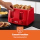 image 6 of GEEPAS 4 Slice Toaster 1400W, Red