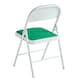 image 4 of Set of 6 Folding Dining Chairs with Metal Frame and Padded Seats